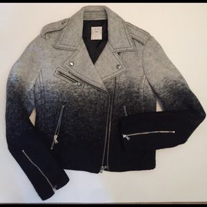 Gap ombré wool moto jacket